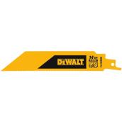 DEWALT 6-in 14-TPI Wood/Metal Cutting Reciprocating Saw Blade