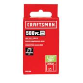 CRAFTSMAN Light-Duty 3/8-in Staples - 500-Pack
