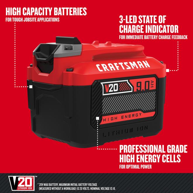 Battery discount craftsman 20v