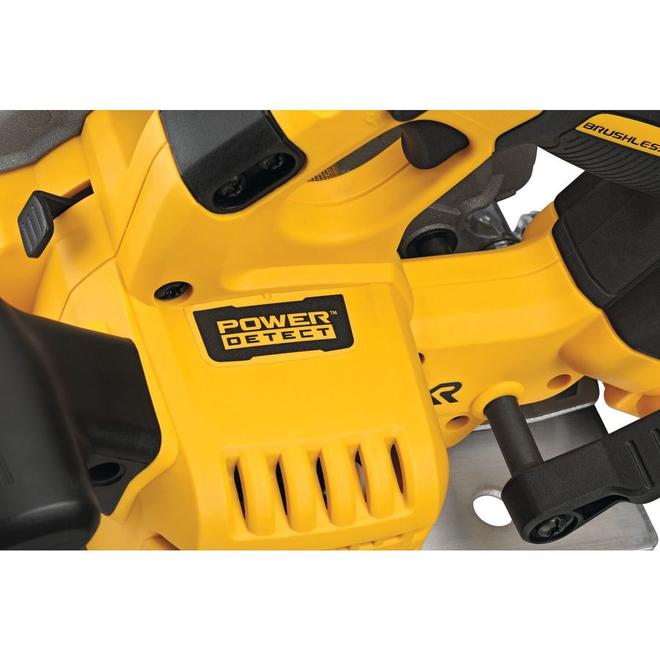 Scie circulaire sans fil et sans brosse de DEWALT 20 V Max XR, 8 Ah - 7 1/4 po, outil seulement