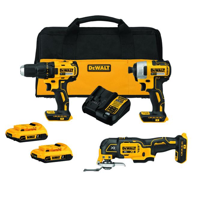 Image of Dewalt | Set Of 3 20 V MAX Cordless Tools - Bag, Batteries And Charger Included | Rona