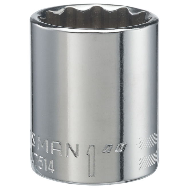CRAFTSMAN 1-Piece SAE 1/2-in Drive 12-Point 1-in Shallow Socket