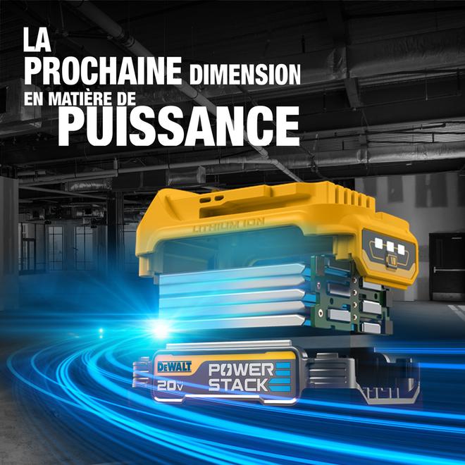 Ensemble de 2 batteries compactes Powerstack DEWALT de 20 V Max et 1,7 Ah