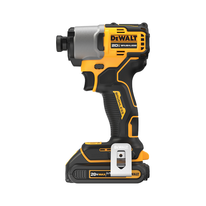 DeWalt 1/4-in Cordless Brushless Impact Driver Kit - 20 V 1.5 Ah Battery, Tool and Charger Included