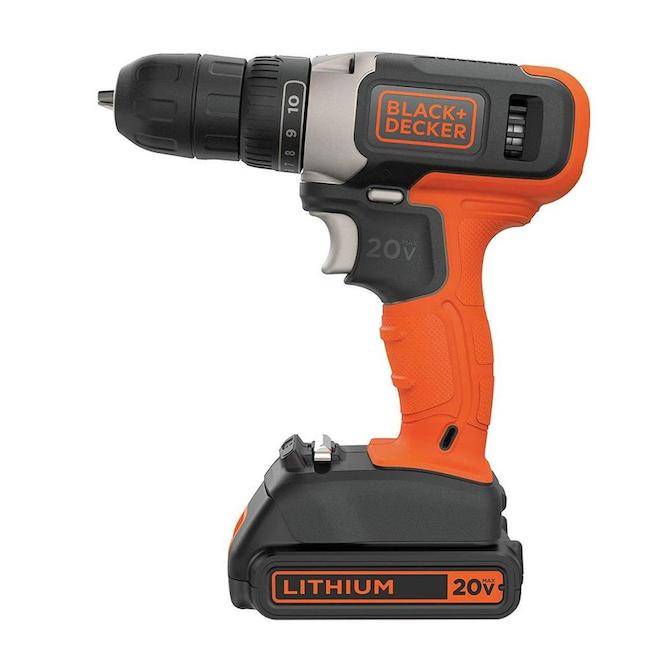 BLACK DECKER BLACK DECKER 20V MAX Cordless Drill Driver BCD702C1 RONA