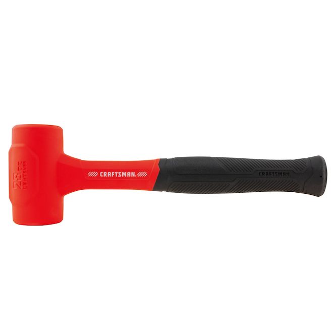 Craftsman Deadblow Hammer Polyurethane 28 oz Black/Red