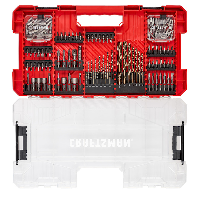 CRAFTSMAN Steel Bit Set for Impact Drill 140 Pieces