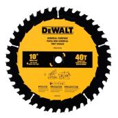 DeWALT 1-Pack 10-in 40-Tooth Dry Cut Only Standard Tooth Miter/Table Saw Blade