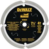 DeWALT 1-Pack 7-1/4-in 4-Tooth Dry Cut Only Standard Tooth Diamond Circular Saw Blade