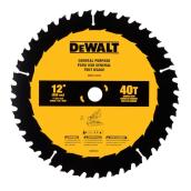 DeWALT 1-Pack 12-in 40-Tooth Dry Cut Only Standard Tooth Circular Saw Blade