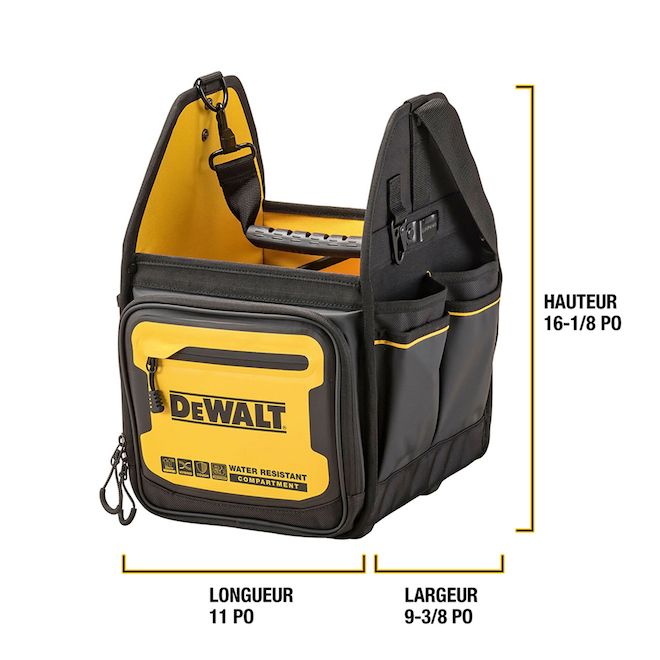 Fourre-tout d'électricien à glissière DEWALT de 11 po