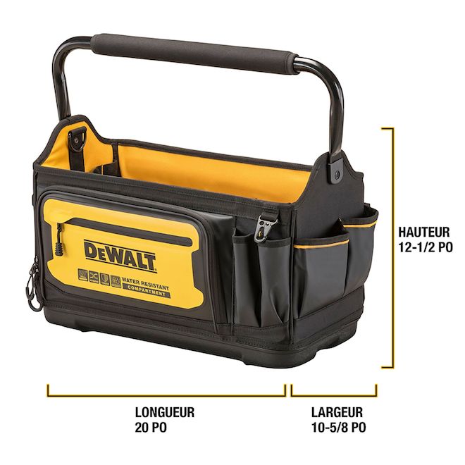 Sac à outils en polyester DEWALT 36 pochettes et 1 grand compartiment 20 po