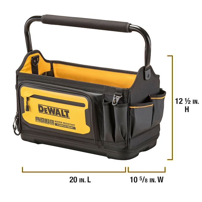 DEWALT Polyester Tool Tote 36 Pockets 1 Compartment 20-in