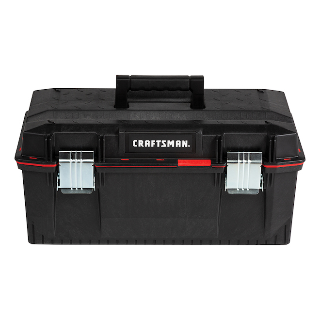 CRAFTSMAN Pro 23-in Red and Black Plastic Tool Box CMST23001