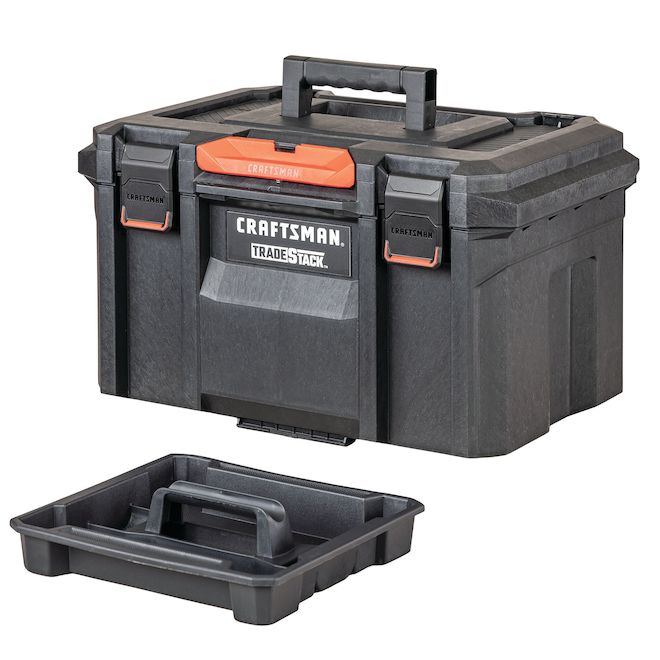 CRAFTSMAN Tradestack Pro 21.6-in Black Structural Foam Tool Box