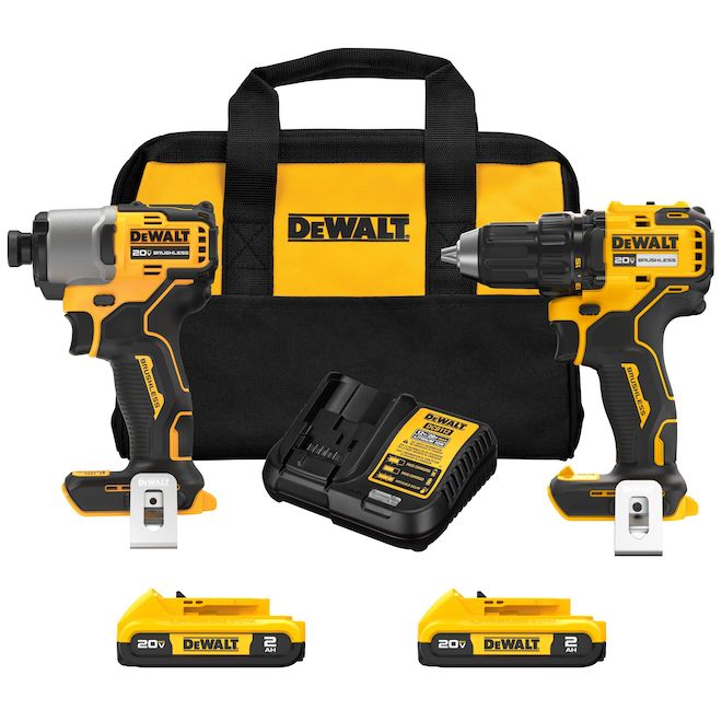 Image of Dewalt | 20V MAX Impact Driver And Drill/driver 2-Tool Combo Kit With 2 Batteries And Charger | Rona