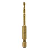 DEWALT 2-Piece 1/8-in x 2-5/8-in Titanium Nitride Coated HSS Right Handed Twist Drill Bit