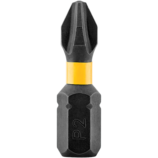 DEWALT 10-Pieces 1-in #2 Phillips Impact Screwdriver Bit Set-Black Steel