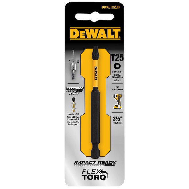 DEWALT Impact Torx T25 - 1-Piece - Head Steel Driver Bit - 3.25-in