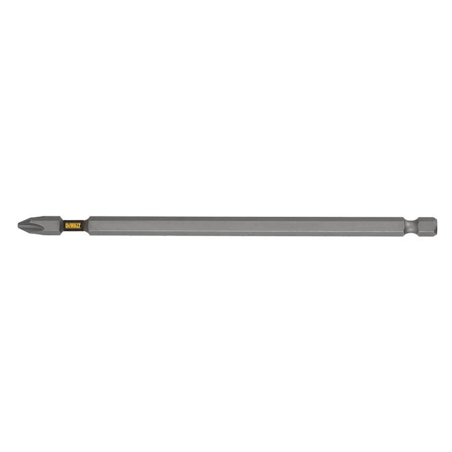 DEWALT Tough Grip - 1-Piece - 6-in - #2 - Phillips Head - Steel - Hex Shank Screwdriver Bit