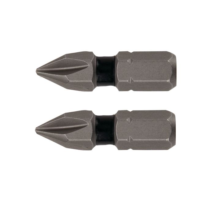 DEWALT Phillips #1 Black Steel Screwdriver Bits - 1-in - 2-Pack