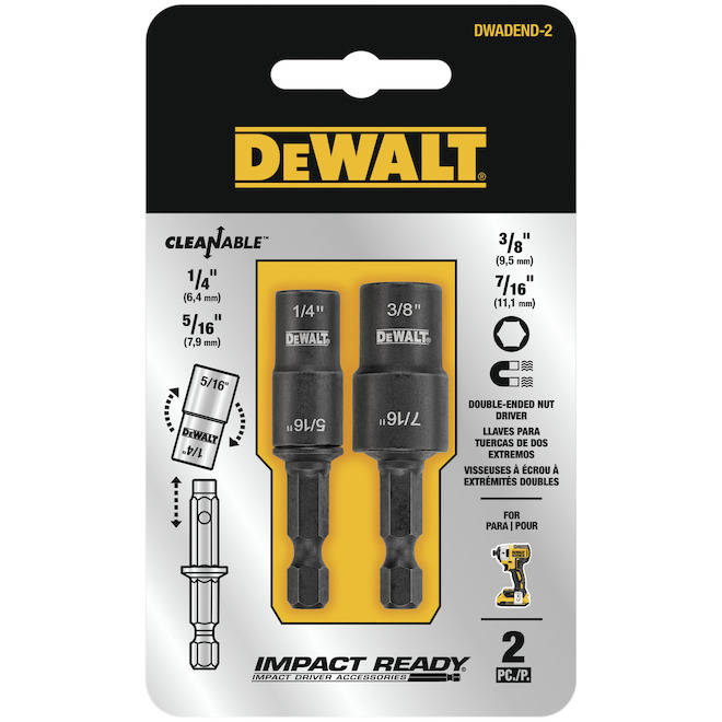 DEWALT Impact Ready 2-Piece Nusetter Impact Driver Bit Set