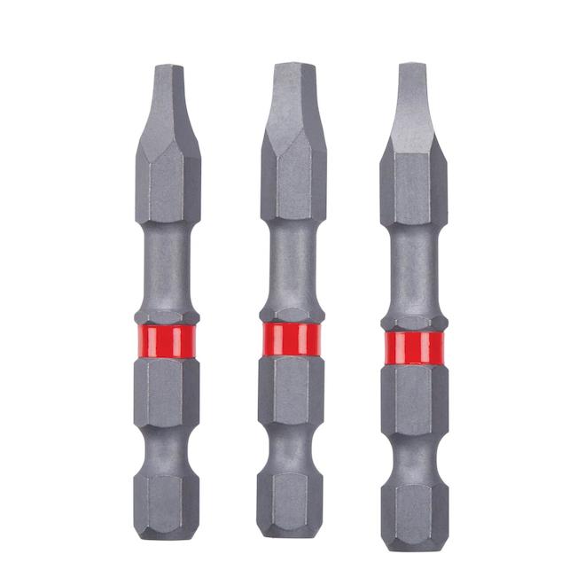CRAFTSMAN Steel Square Assorted 2-in Screwdriver Bit Kit - 3 Pieces