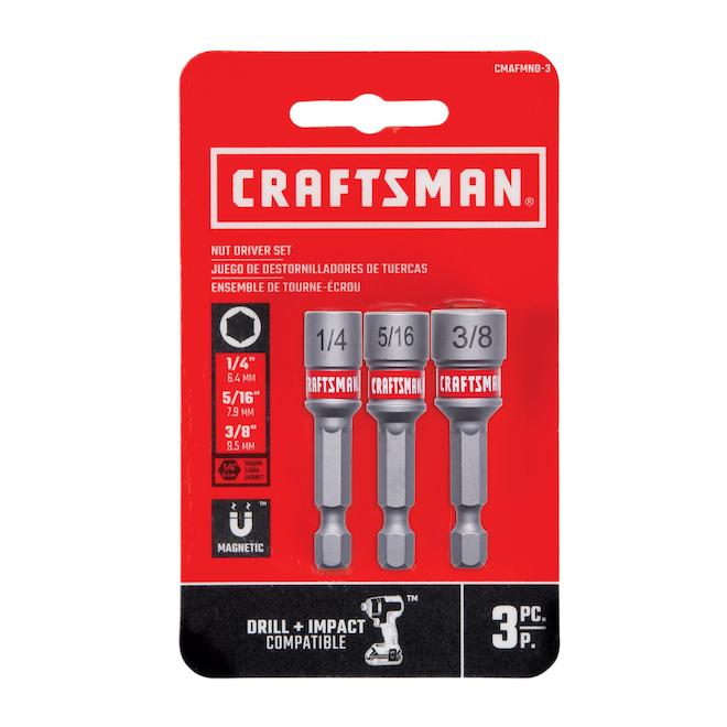 CRAFTSMAN 3-Piece Magnetic Steel Nut Driver Set