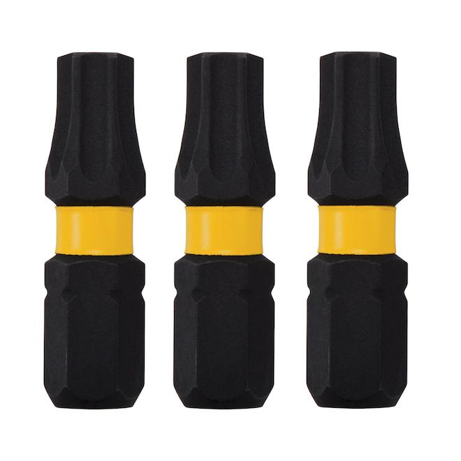 DEWALT Flextorq 3-Piece 1/4-in x 1-in Torx Impact Driver Bit