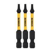 Embout de tournevis DEWALT Flextorq de 1/4 po x 2 po, Torx  (3/pqt)