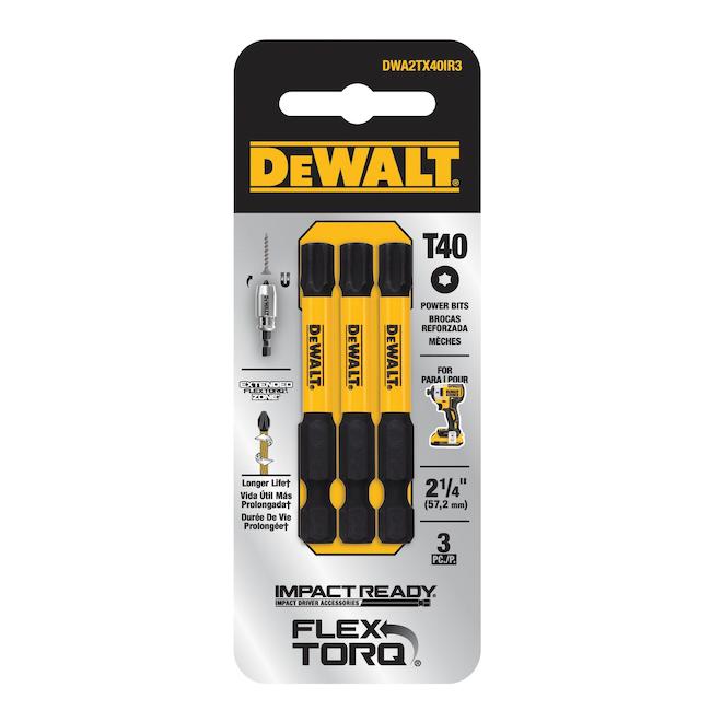 DEWALT Flextorq 3-Piece 1/4-in x 2-in Torx Impact Driver Bit