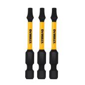 Embout de tournevis DEWALT Flextorq de 1/4 po x 2 po, Torx (3/pqt)