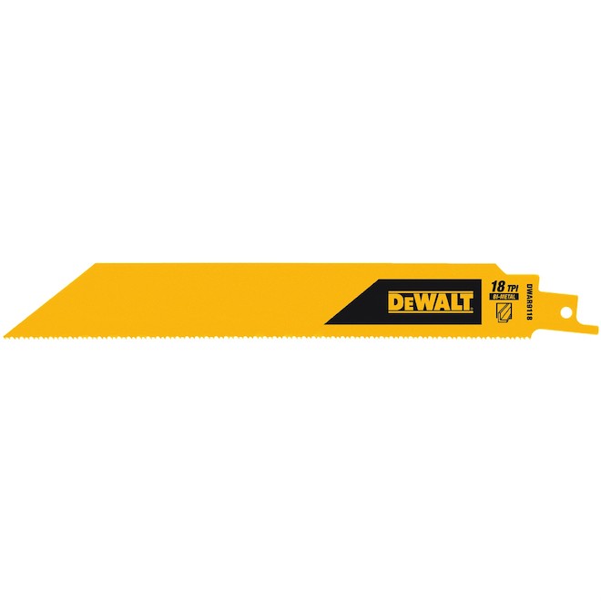 Lame de scie alternative DEWALT pour la coupe du métal de 9 po, 18 DPP (5/pqt)