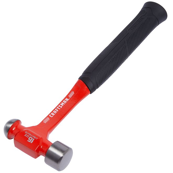 CRAFTSMAN 16-oz Steel Ball Peen Hammer - Red/Black