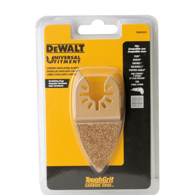 DEWALT Carbide Flush Cut Finger Oscillating Blade 1/pk