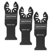 CRAFTSMAN 3-Pack 1 1/4-in Black General Purpose Oscillating Blades