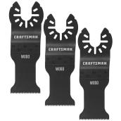 CRAFTSMAN 3-Pack 1 1/4-in Black Wood Fast Cut Oscillating Blades