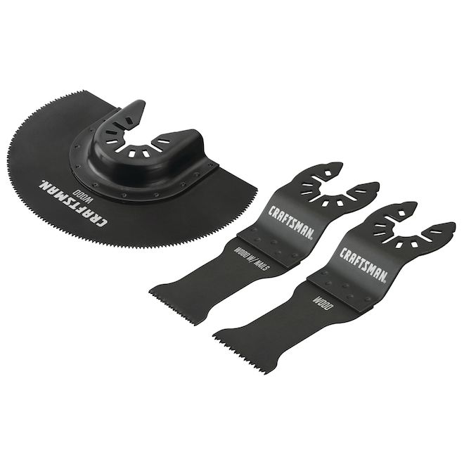 CRAFTSMAN 3-Pack 1 1/4-in Black Nails/Wood Oscillating Blades
