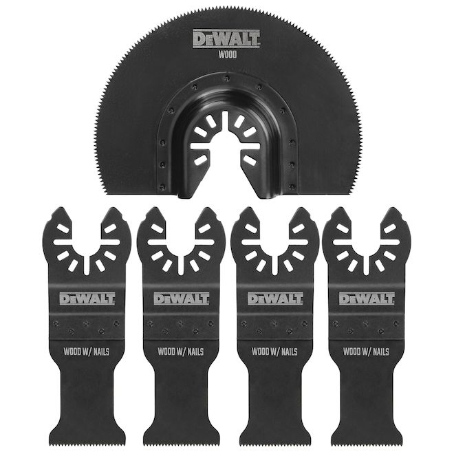 DEWALT 5-Pack General Purpose Oscillating Blade Assortment