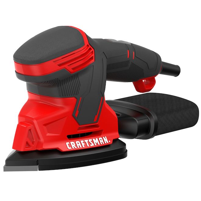 CRAFTSMAN Red/Black 1.2 A Corded Detail Sander - 14,000 RPM