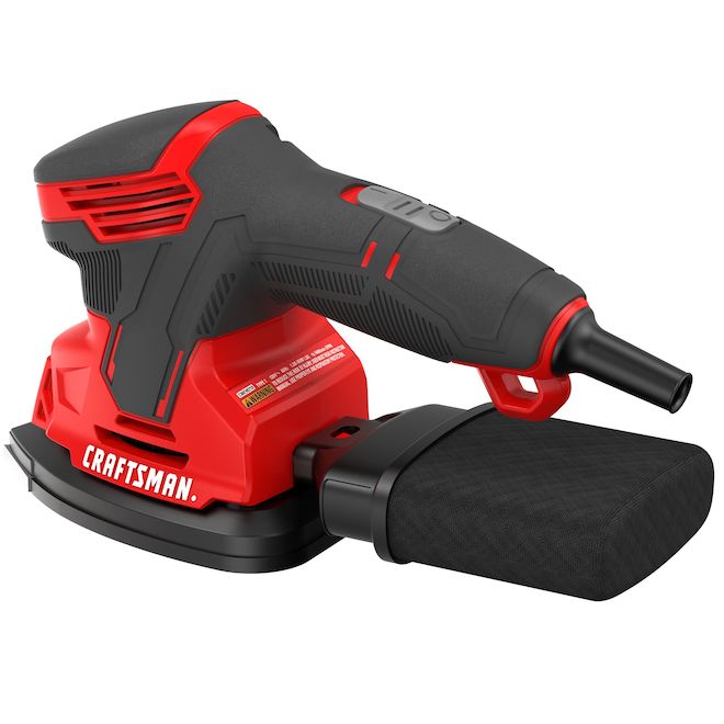 CRAFTSMAN Red/Black 1.2 A Corded Detail Sander - 14,000 RPM