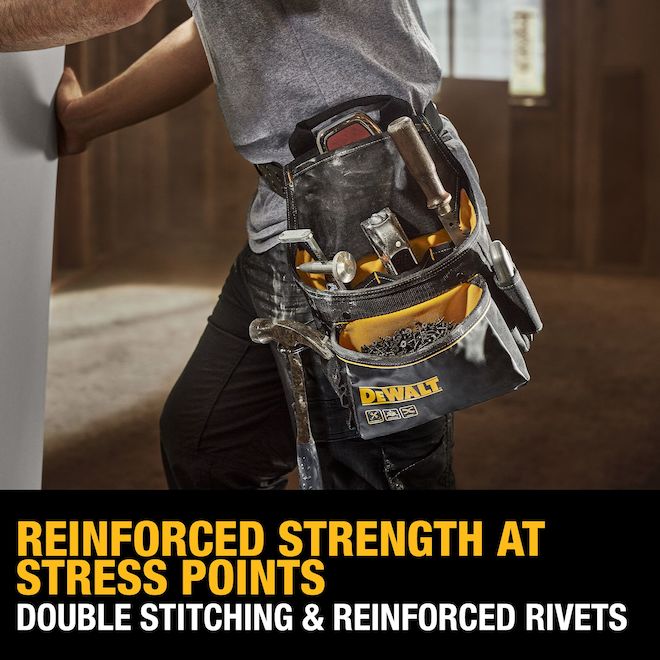 DEWALT Polyester Tool Pouch with Belt, black