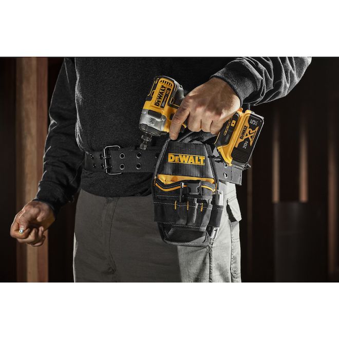 DEWALT Professional Impact Drill Holster 7 Pockets Black and Yellow