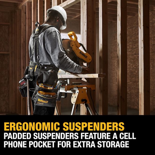 DeWalt Tool Rig Professional with Padded Suspenders 25 Pockets