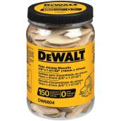 DEWALT 0.63 x 1.85-in #0 Size Plate Joining Biscuits - 150/Qty