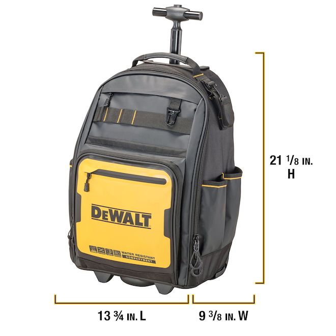 DEWALT PRO Backpack on Wheels with 43 Pockets