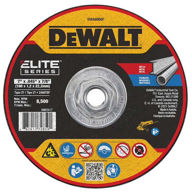 DEWALT Ceramic Cut-Off Wheel Type 27 - 7/8-in x 7-in