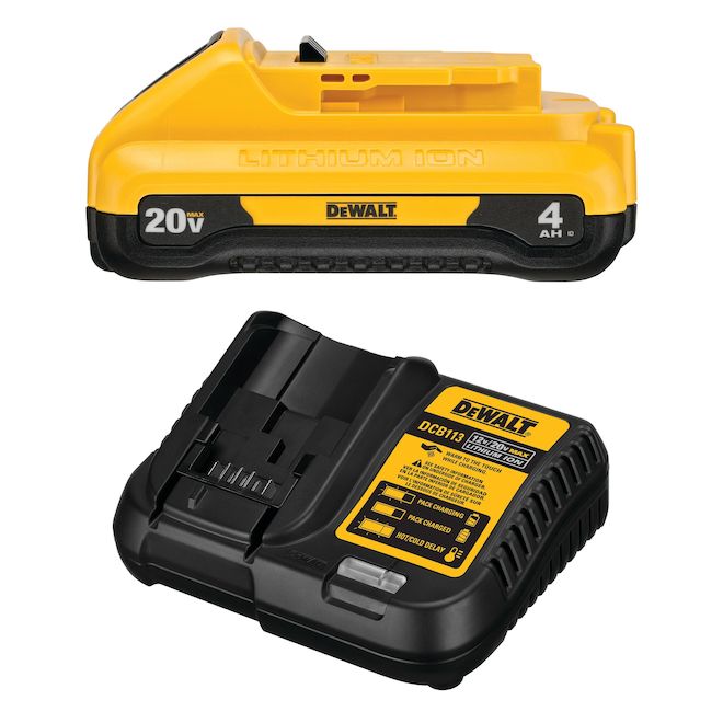 DEWALT 20V Max Compact 4Ah Battery Starter Kit