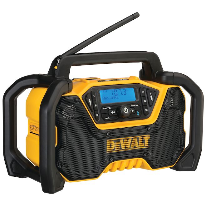 DEWALT Jobsite Yellow Bluetooth Radio - 20-V