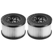 Replacement HEPA Filter Set For Dust Extractors - Pack of 2